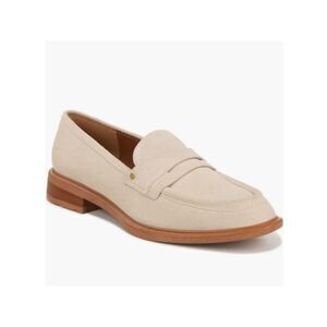 FRANCO SARTO Loafers NWT Penny Genuine Suede Upper Edith 2 in Ecru Size 6.5